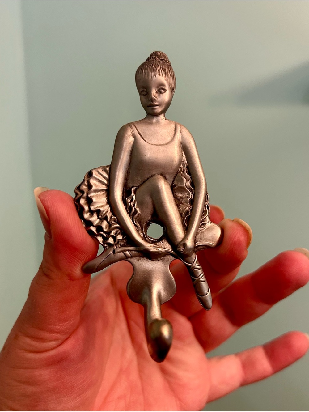 Vintage 1991 Seagull Pewter Canada Pretty Ballerina Wall Hook Hanger
